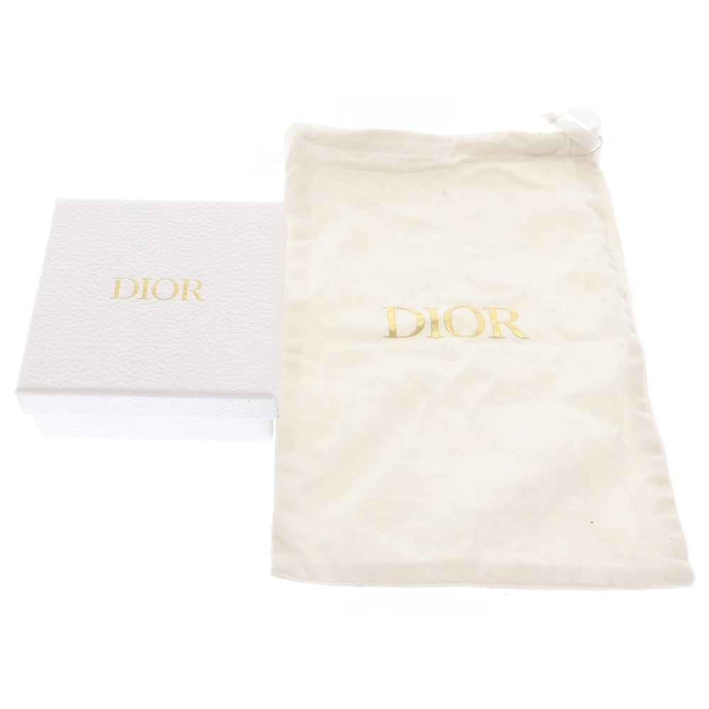 Christian Dior(クリスチャンディオール) サドル オブリーク カードケース グレー キャンバス×レザー