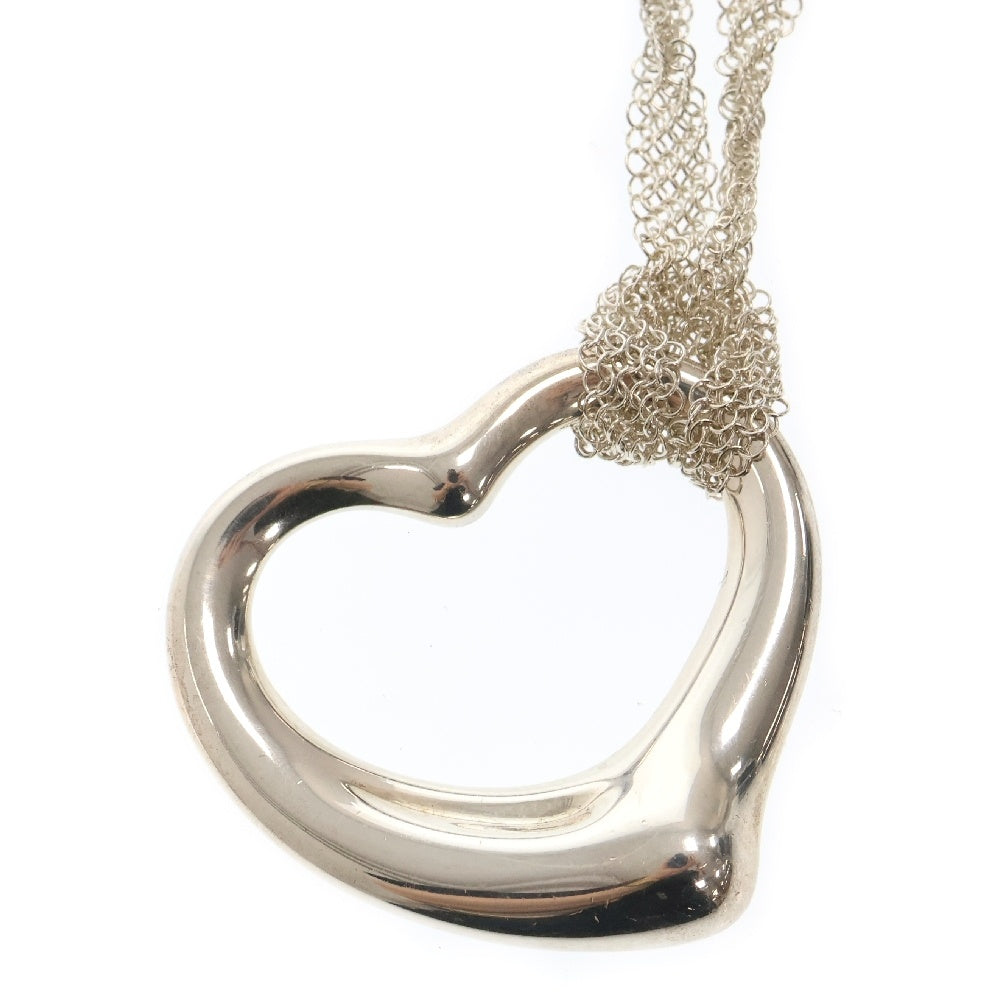 TIFFANY&Co(ティファニー) オープンハート メッシュ ラージ ネックレス SV925 シルバー アクセサリー