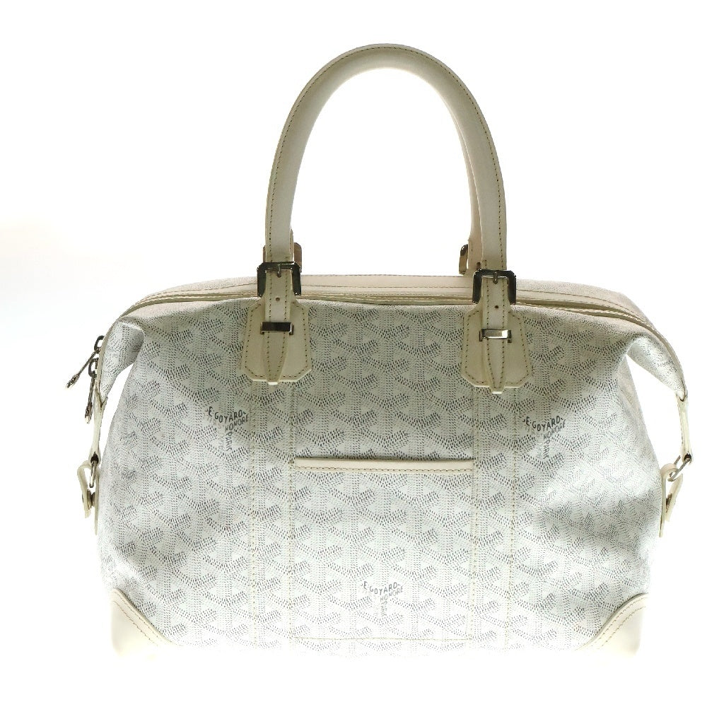 GOYARD(ゴヤール) ボーイング30 ボストンバッグ ホワイト PVC×レザー