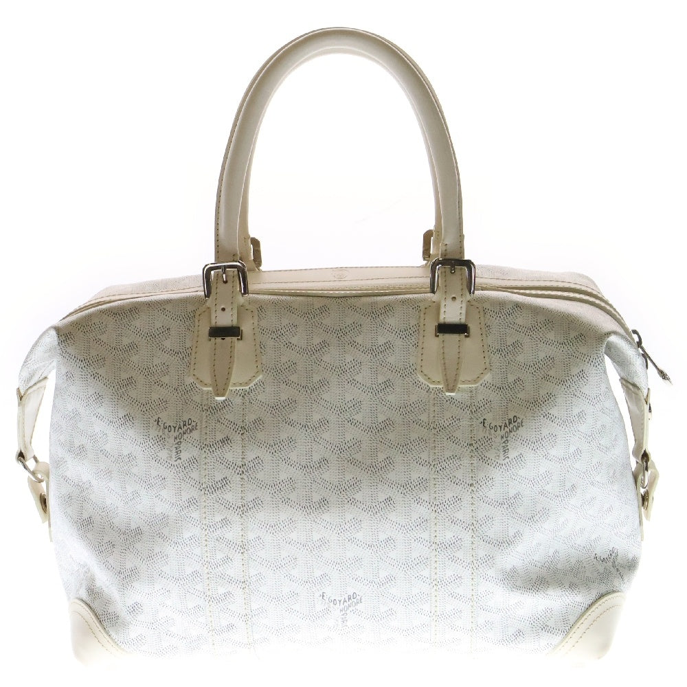 GOYARD(ゴヤール) ボーイング30 ボストンバッグ ホワイト PVC×レザー
