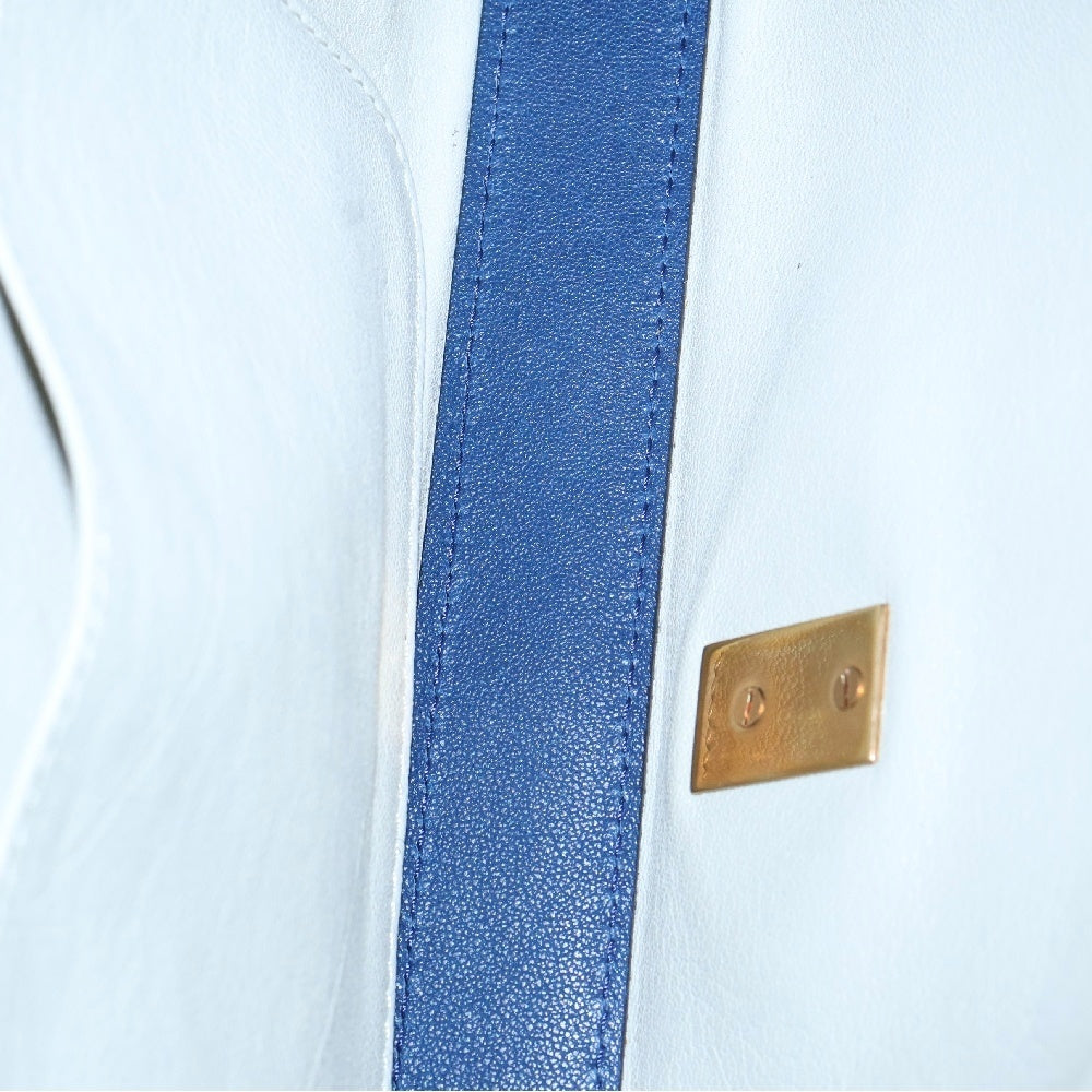 Chloe(クロエ) ドリュー チェーン ショルダーバッグ ブルー レザー ゴールド金具