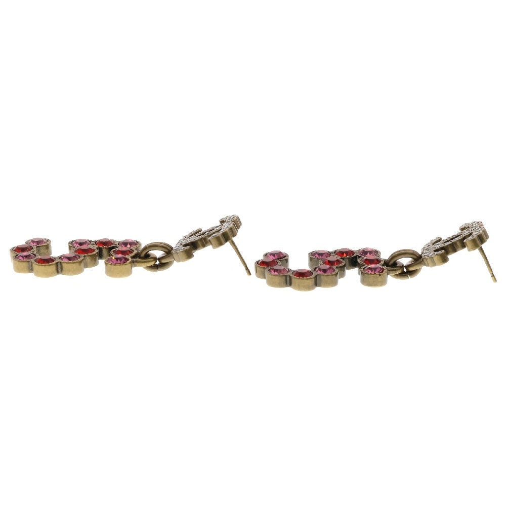 CHANEL(シャネル) ココマーク ナンバー5 ラインストーンピアス ゴールド×ピンク GP B20S アクセサリー