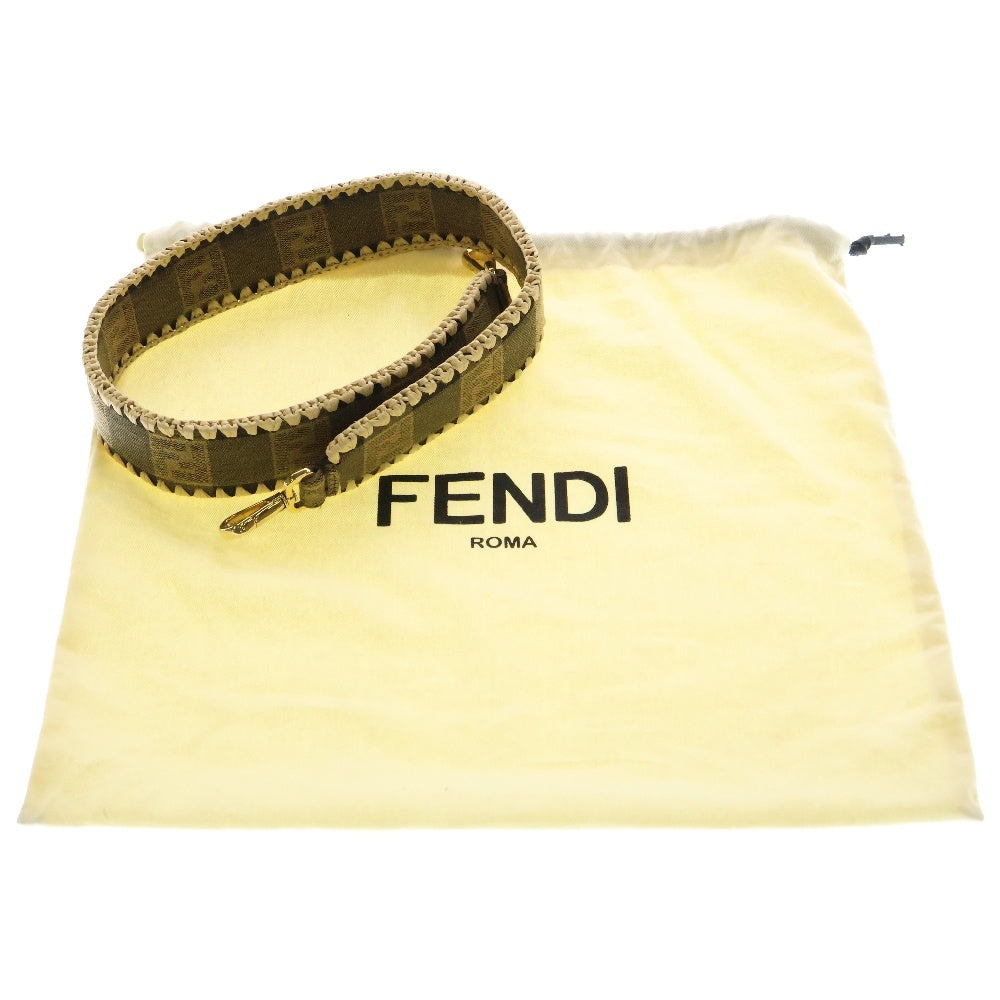 FENDI(フェンディ) ズッカ ペカン マンマバケット 2WAYバッグ ハンドバッグ ショルダーバッグ ブラウン キャンバス ゴールド金具 8BR600