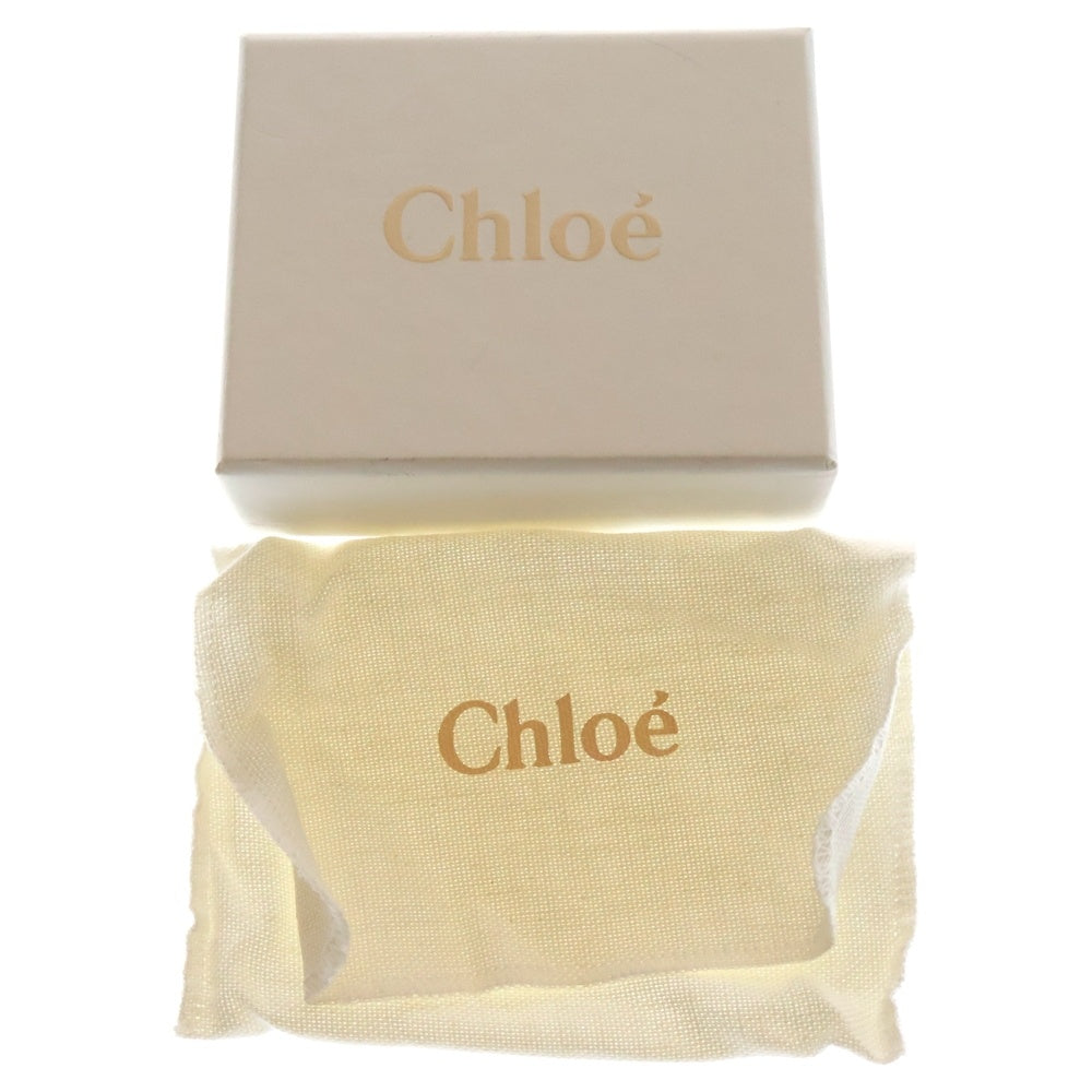Chloe(クロエ) スモールトリフォールド 三つ折り財布 コンパクトウォレット ゴールド金具 ピンク レザー