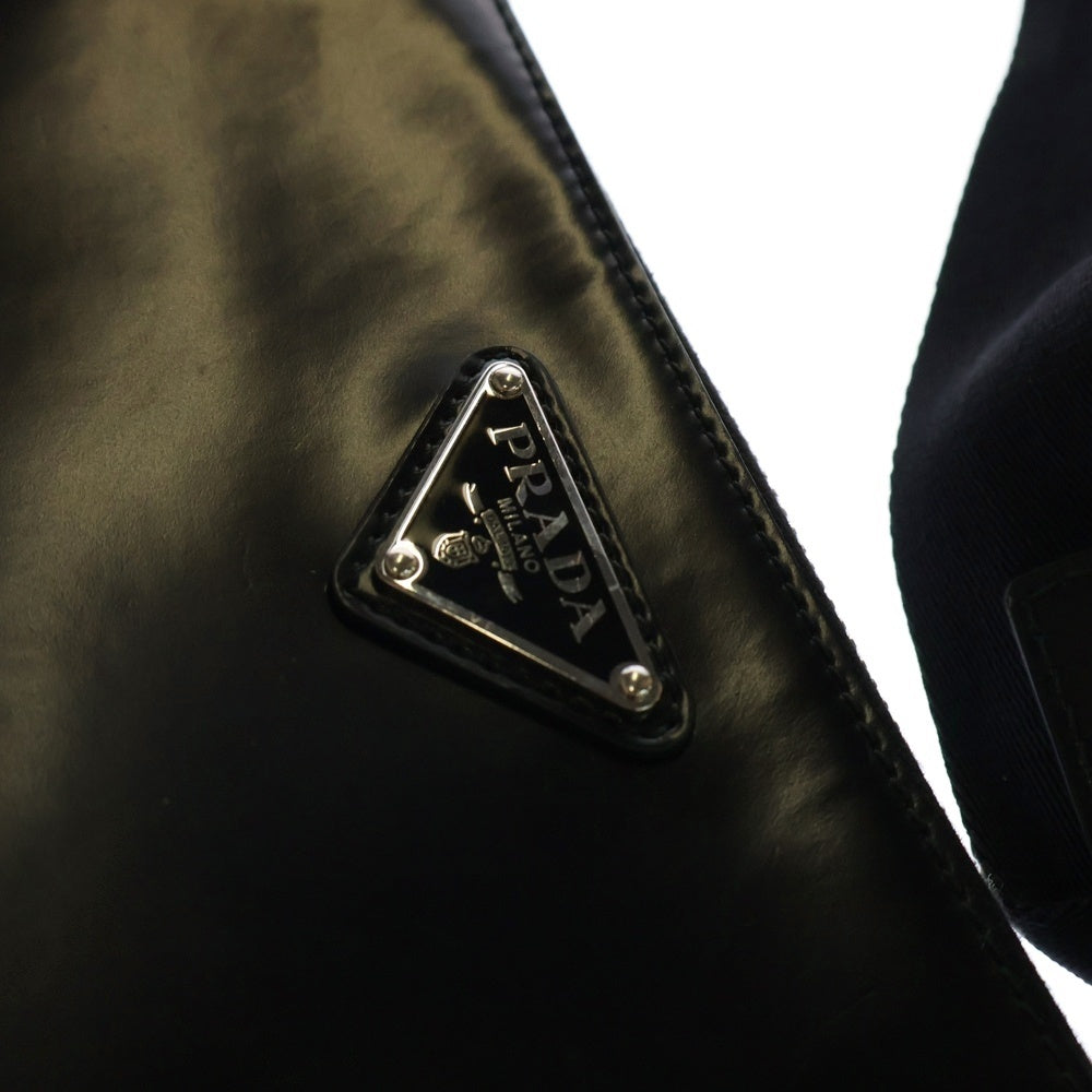 PRADA(プラダ) ショルダーバッグ ショルダーポシェット ミニバッグ ブラック シルバー金具 ブラッシュドレザー 2VH129