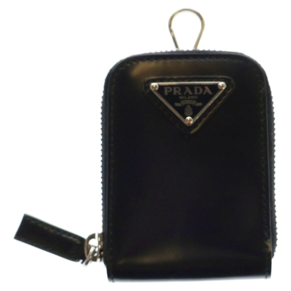 PRADA(プラダ) ショルダーバッグ ショルダーポシェット ミニバッグ ブラック シルバー金具 ブラッシュドレザー 2VH129