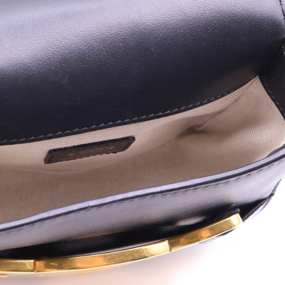 TOD'S(トッズ) ケイト ショルダーバッグ ブラック ゴールド金具 レザー XBWAOYJ0100RORB999
