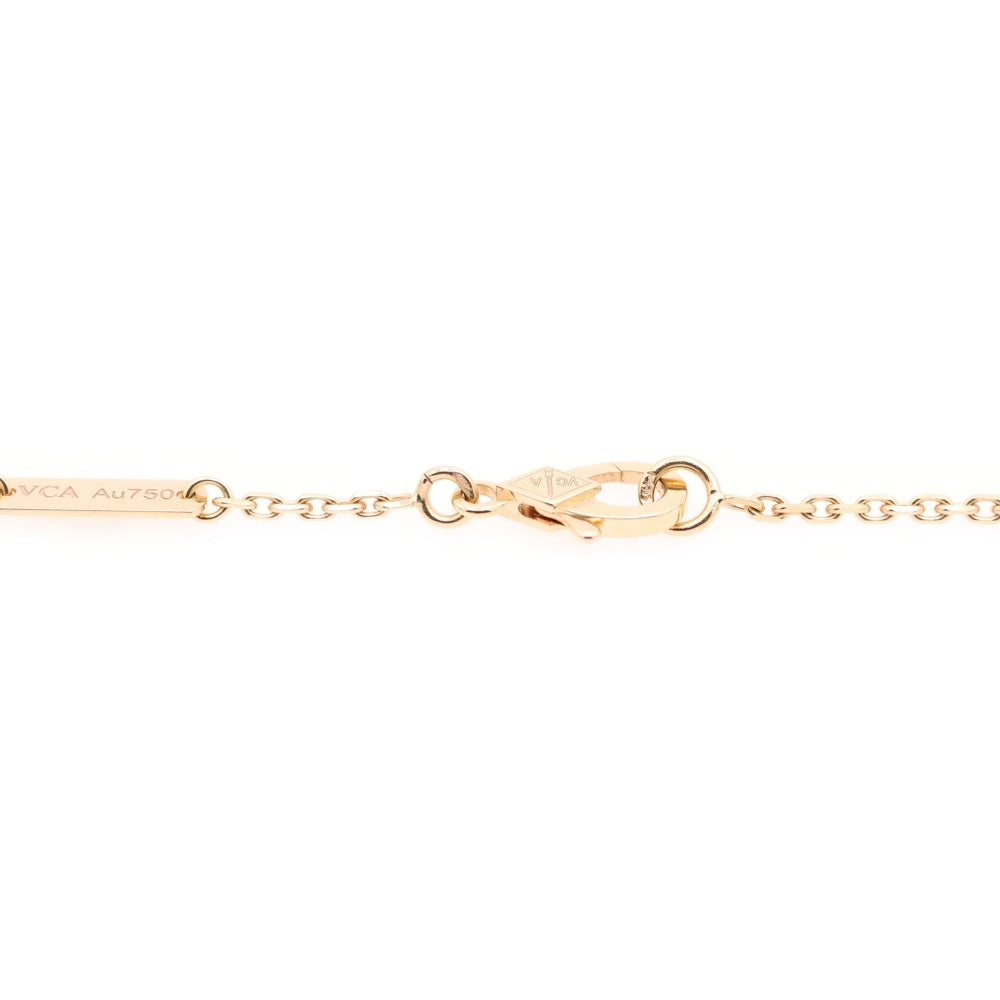 Van Cleef & Arpels(ヴァンクリーフアンドアーペル) ヴィンテージアルハンブラ グレーマザーオブパール チェーン ネックレス K18PG ピンクゴールド VCARP4KK00
