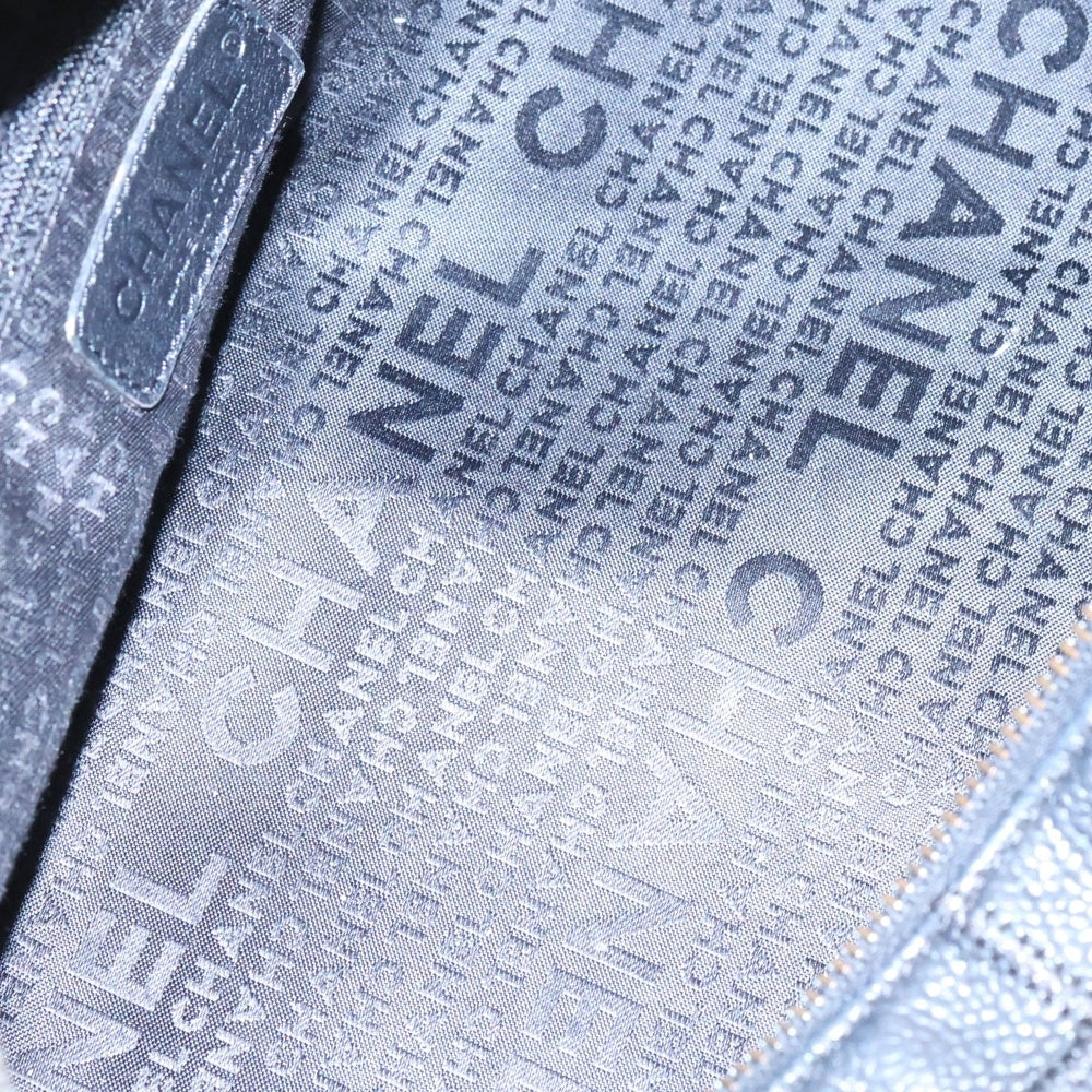 CHANEL(シャネル) ココマーク チョコバー ハンドバッグ ブラック シルバー金具 レザー