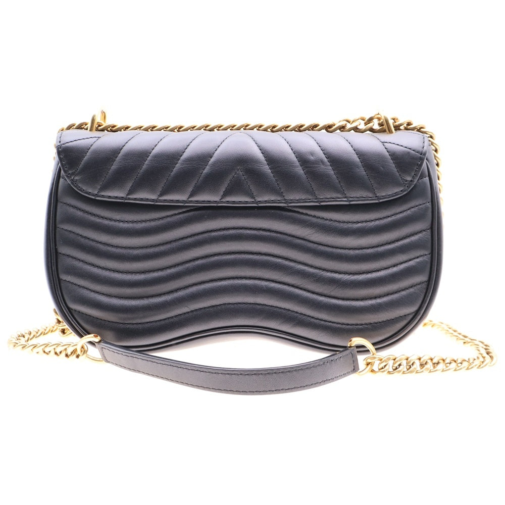 LOUIS VUITTON(ルイヴィトン) ニューウェーブ チェーンバッグ ブラック ゴールド金具 カーフレザー RFID M51683