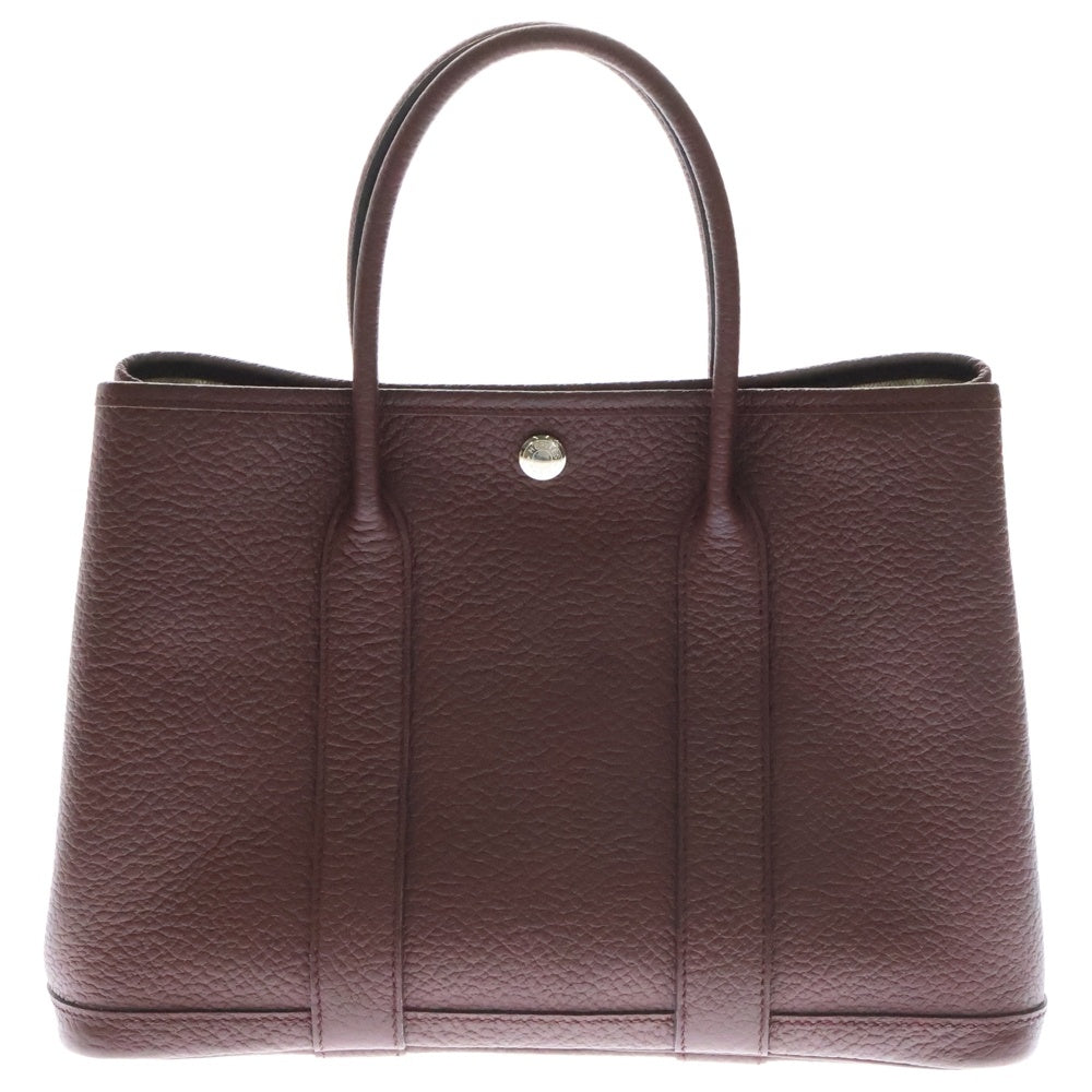 HERMES(エルメス) ガーデンパーティ TPM ボルドー ネゴンダ シルバー金具 D刻印 ハンドバッグ