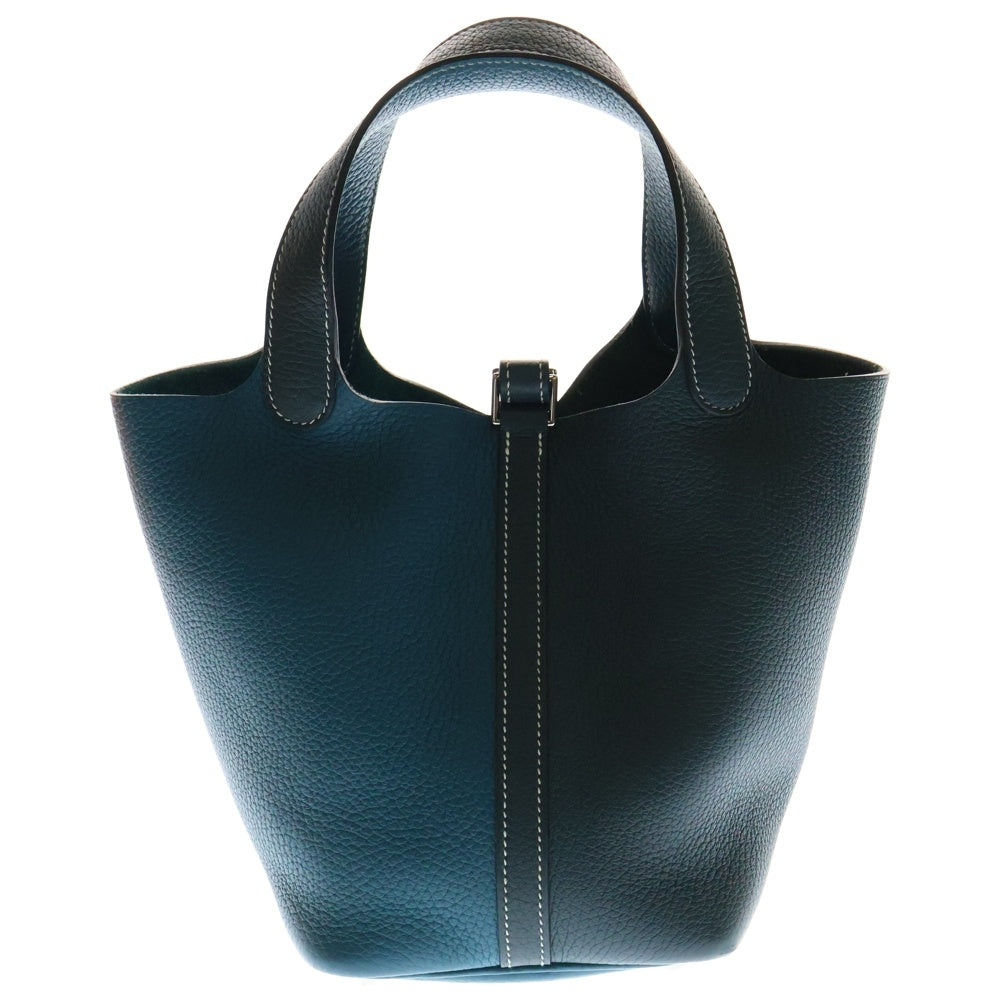 HERMES(エルメス) ピコタンロックPM カザック ヴェールシプレス×ヴェールボスフォール トリヨンクレマンス シルバー金具 Y刻印