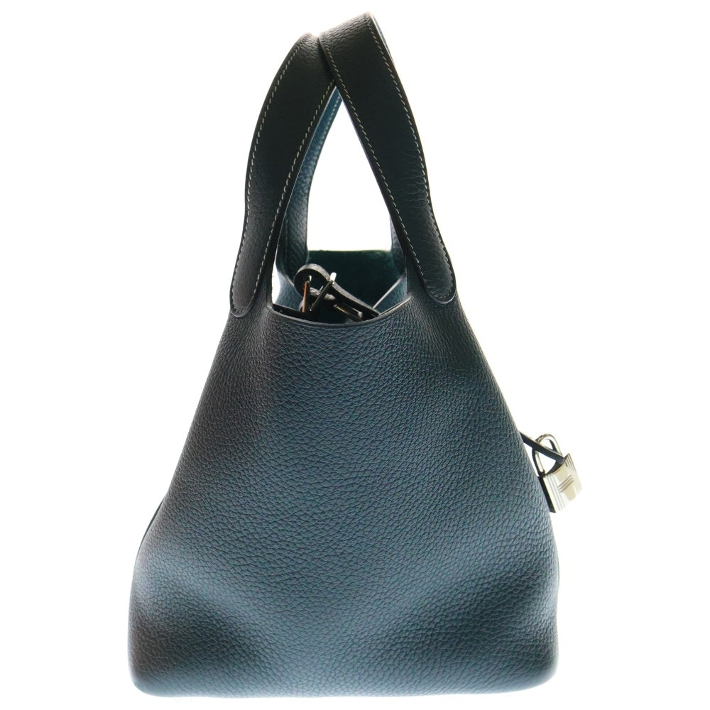 HERMES(エルメス) ピコタンロックPM カザック ヴェールシプレス×ヴェールボスフォール トリヨンクレマンス シルバー金具 Y刻印