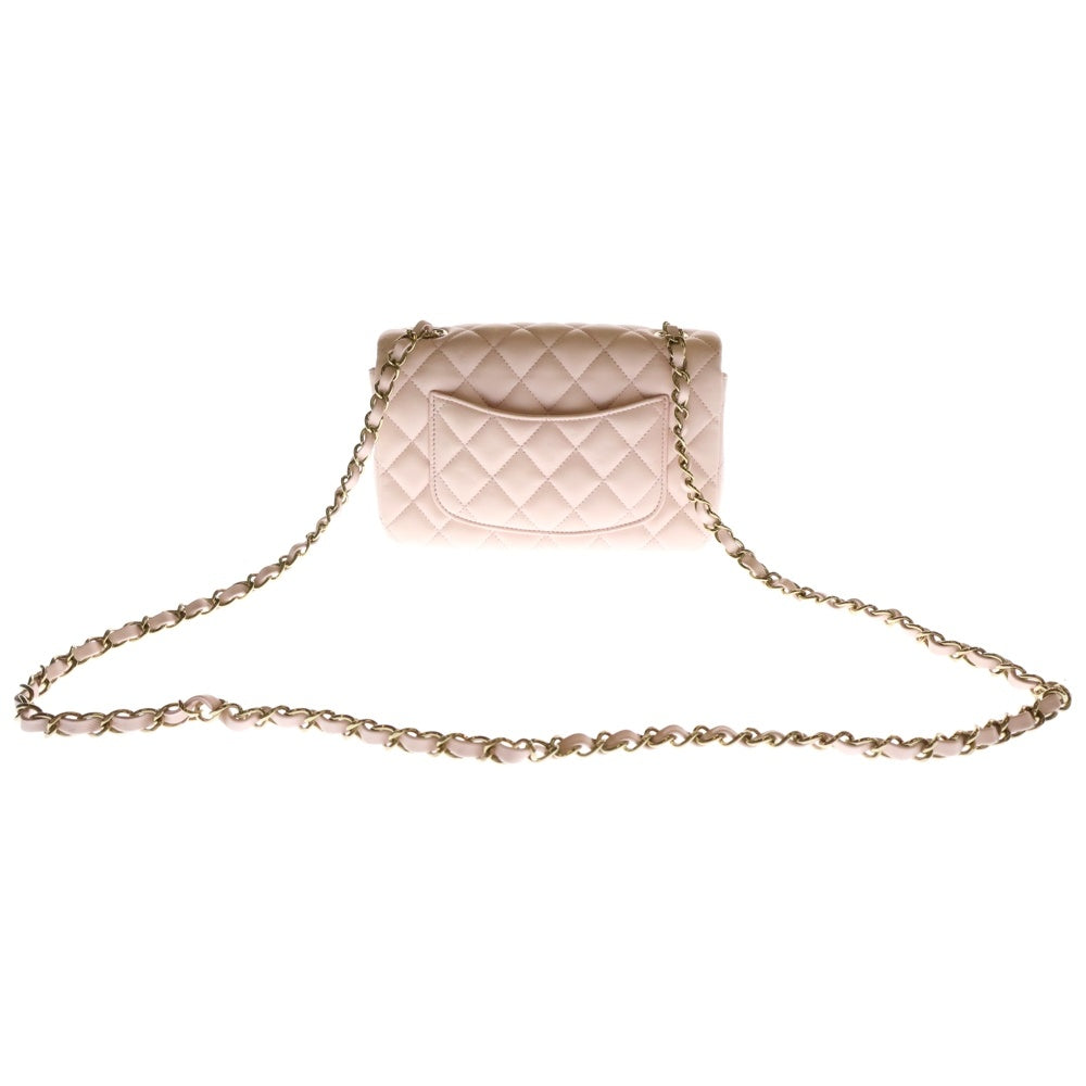 CHANEL(シャネル) ミニマトラッセ 20 チェーン ショルダーバッグ ピンク ラムスキン ゴールド金具 A69900