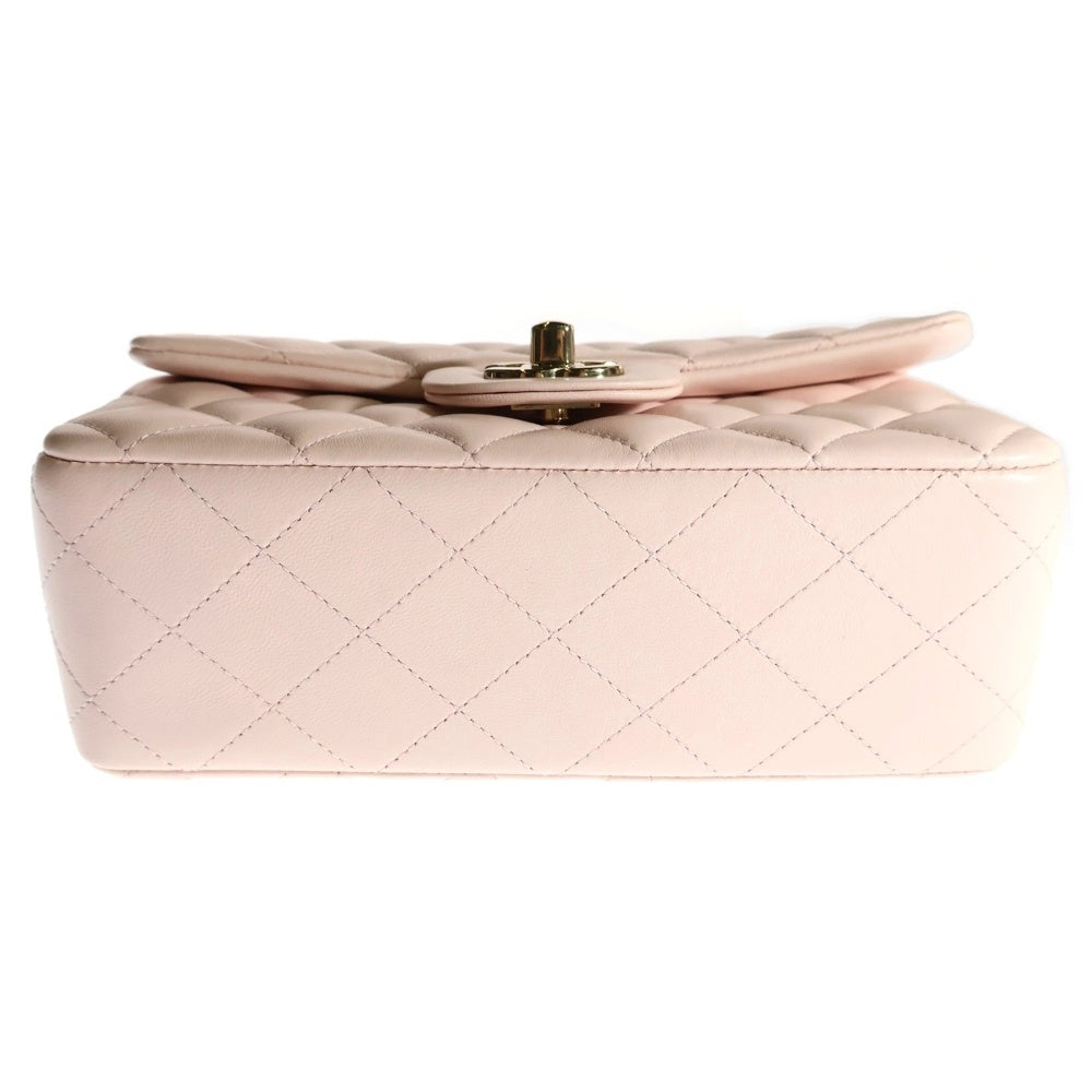 CHANEL(シャネル) ミニマトラッセ 20 チェーン ショルダーバッグ ピンク ラムスキン ゴールド金具 A69900