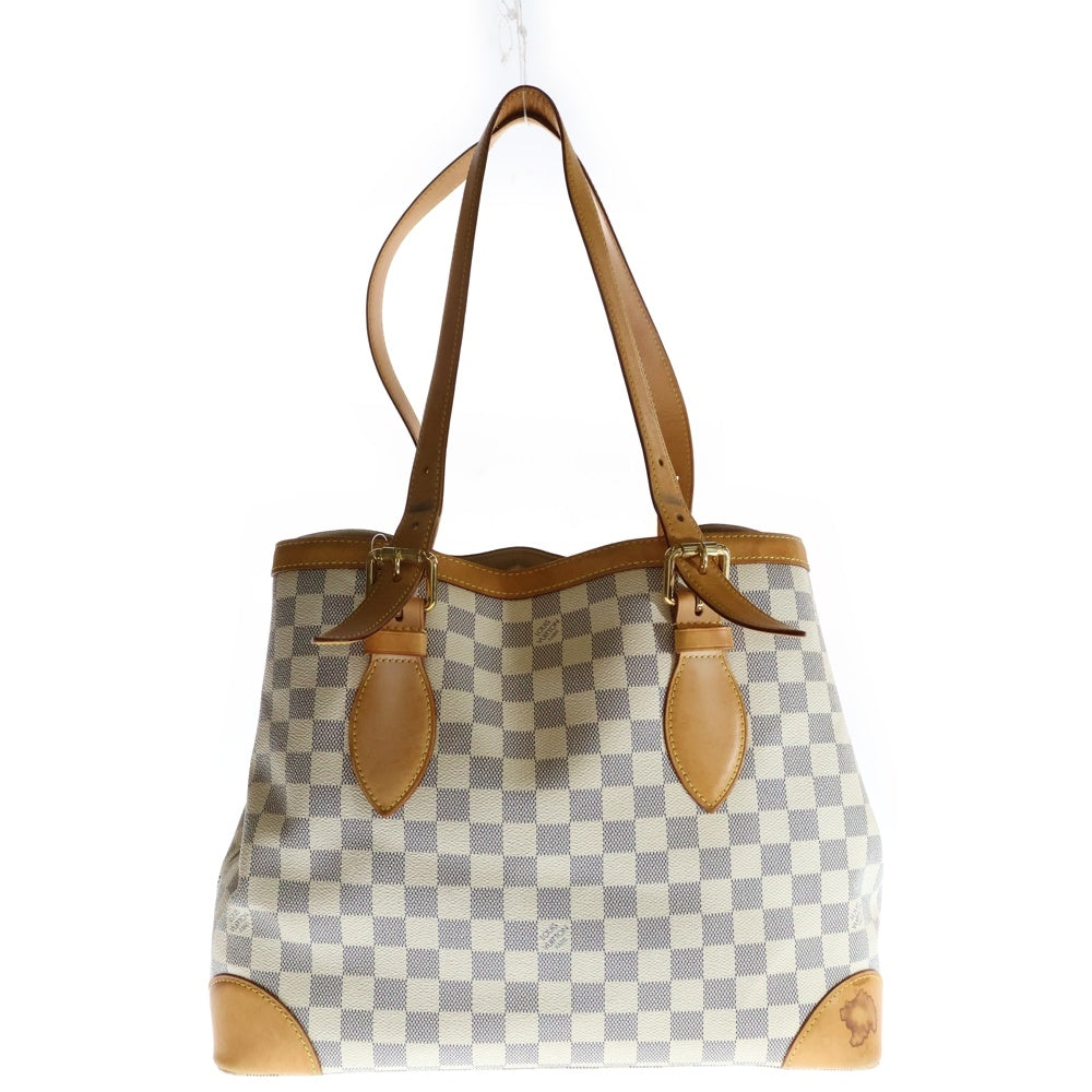 LOUIS VUITTON(ルイヴィトン) ダミエ アズール ハムステッドMM ハンドバッグ トートバッグ ホワイト PVCレザー N51206