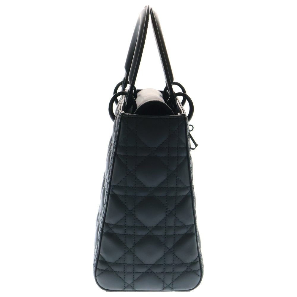 Christian Dior(クリスチャンディオール) マイレディディオール マットラムスキン 2WAYハンドバッグ ショルダーバッグ ブラック