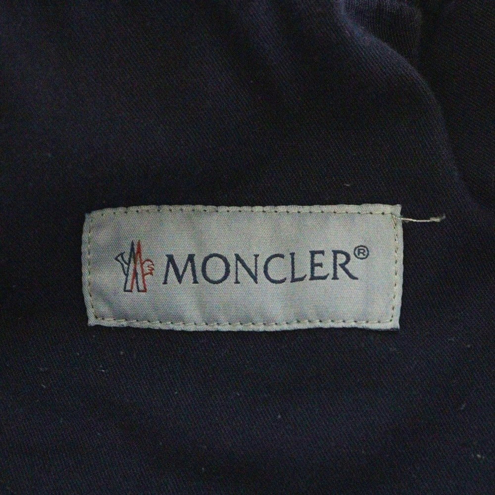 MONCLER(モンクレール) 22AW スタッズワッペンロゴ 5ポケット ストレートデニムパンツ ジーンズ インディゴ H20912A00017 596C8
