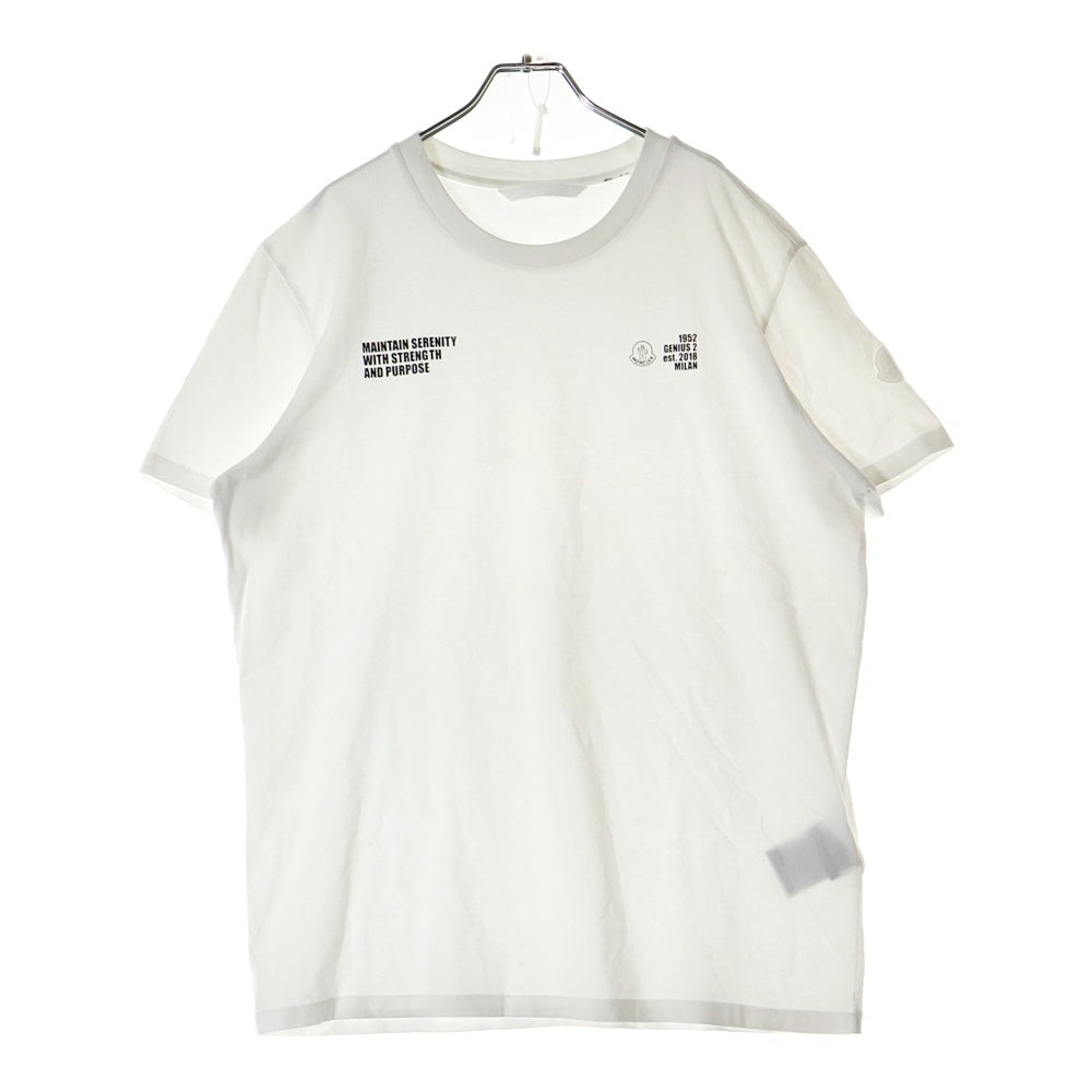 MONCLER(モンクレール) 21SS 1952 Logo T Shirt ロゴプリント クルーネック 半袖Tシャツ カットソー ホワイト G10928C72910 829HP