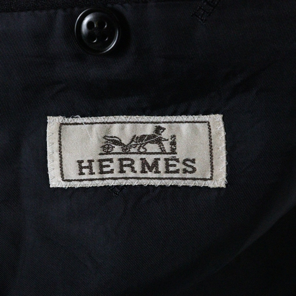 HERMES(エルメス) スーツ セット ウール 2B テーラードジャケット ジレ ベスト グレー A9300