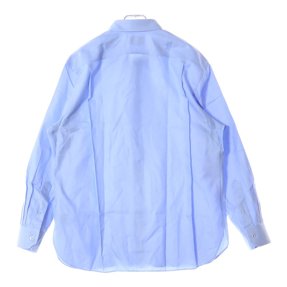 HERMES(エルメス) 長袖 ドレスシャツ カッターシャツ ブルー コットン sur mesure オーダー品