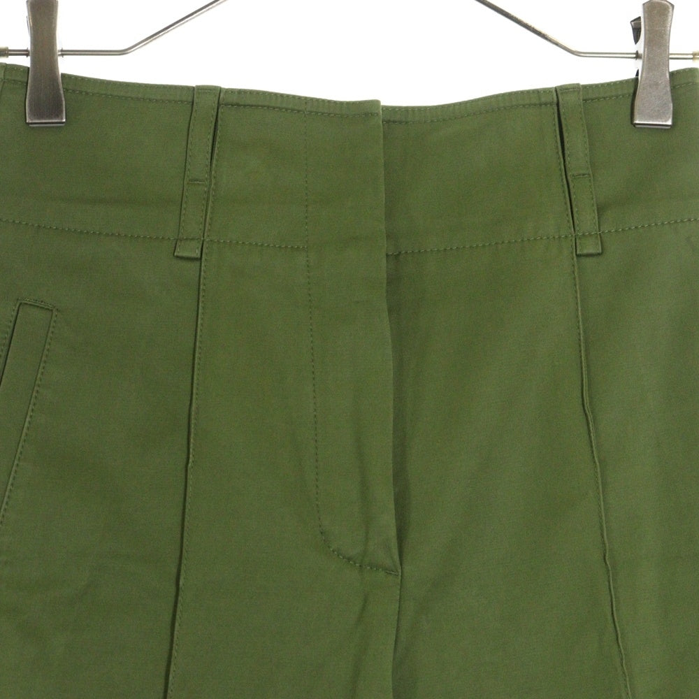 HERMES(エルメス) パンツ ボトム グリーン コットン #34 2E0407DM レディース