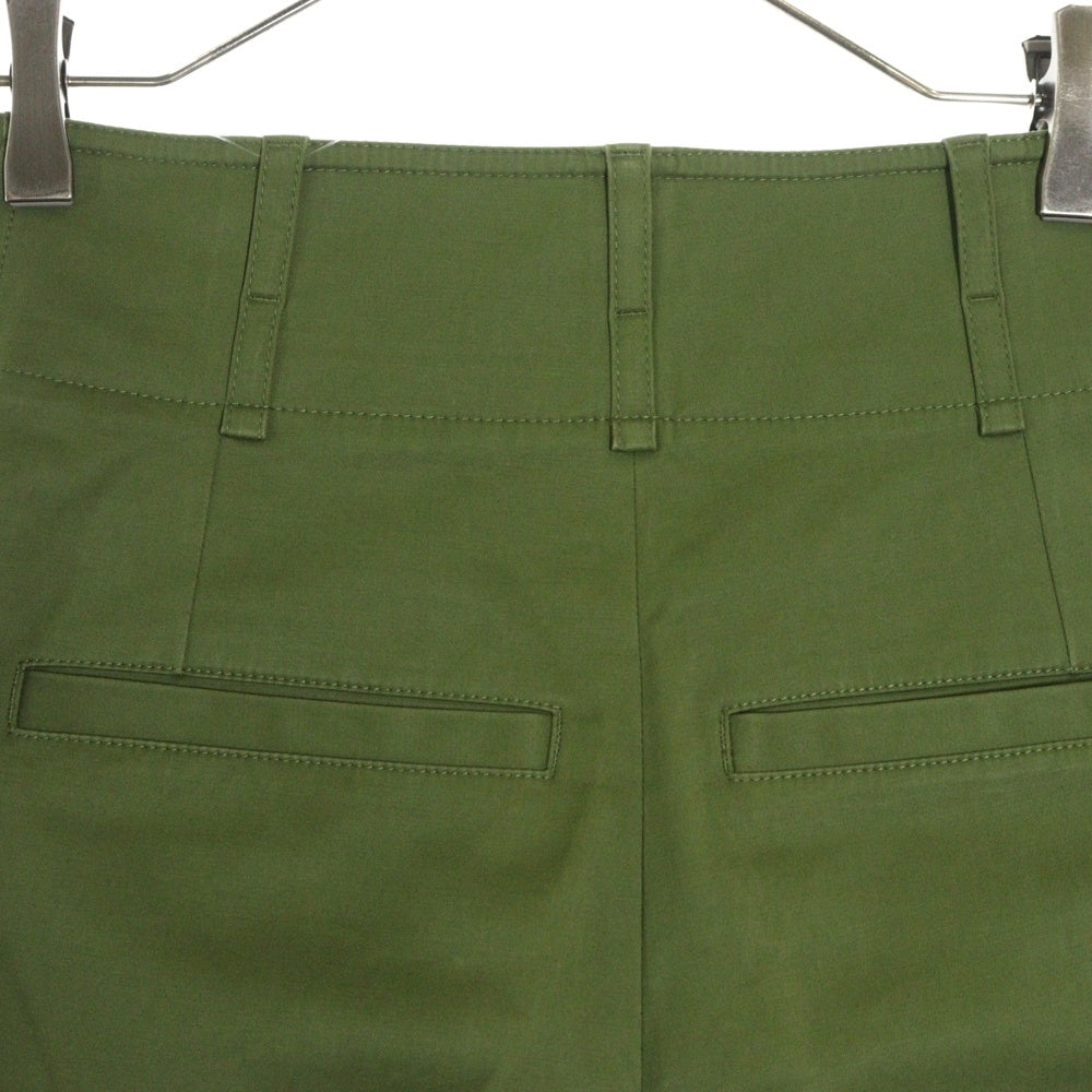 HERMES(エルメス) パンツ ボトム グリーン コットン #34 2E0407DM レディース