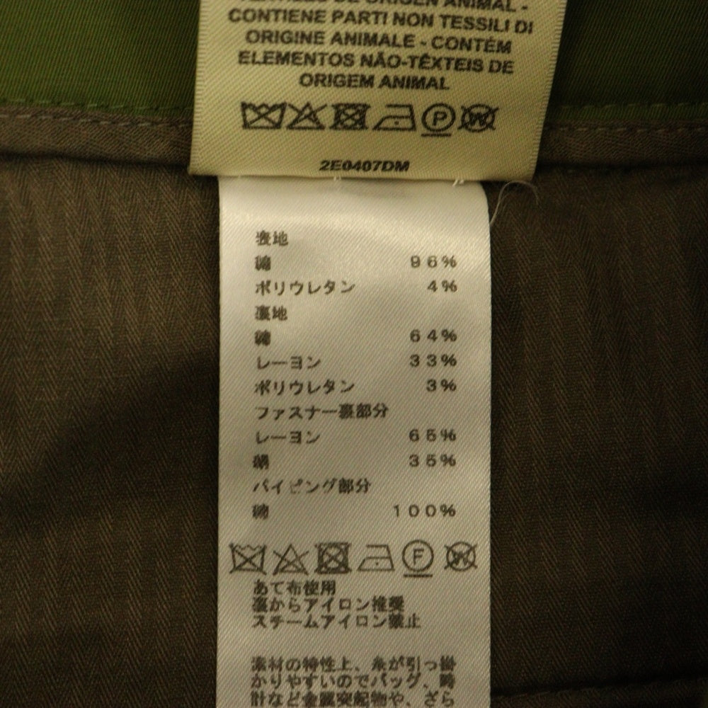 HERMES(エルメス) パンツ ボトム グリーン コットン #34 2E0407DM レディース