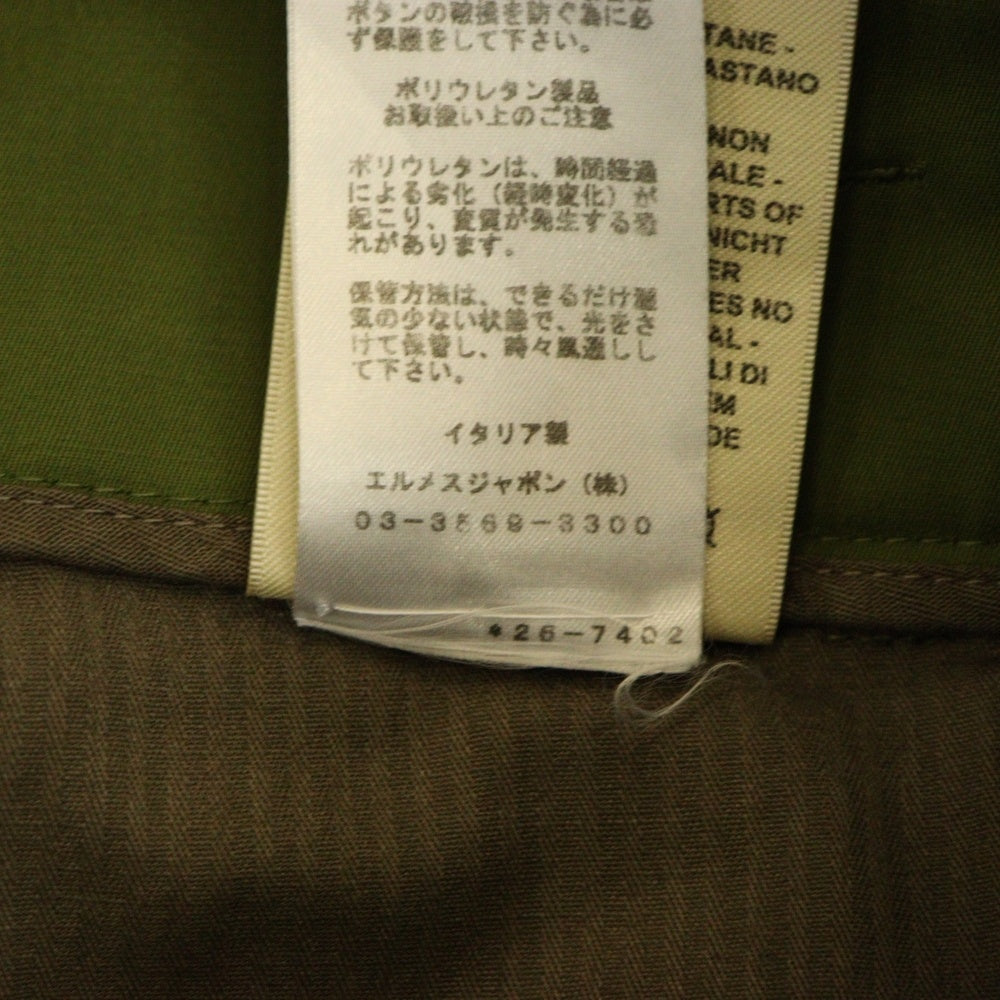 HERMES(エルメス) パンツ ボトム グリーン コットン #34 2E0407DM レディース