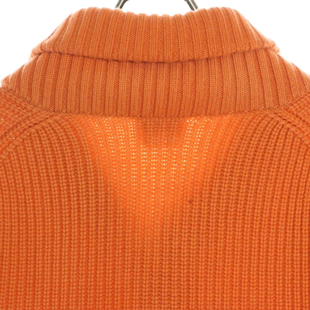 HERMES(エルメス) ニット カーディガン カシミヤ100% オレンジ sur mesure オーダー品