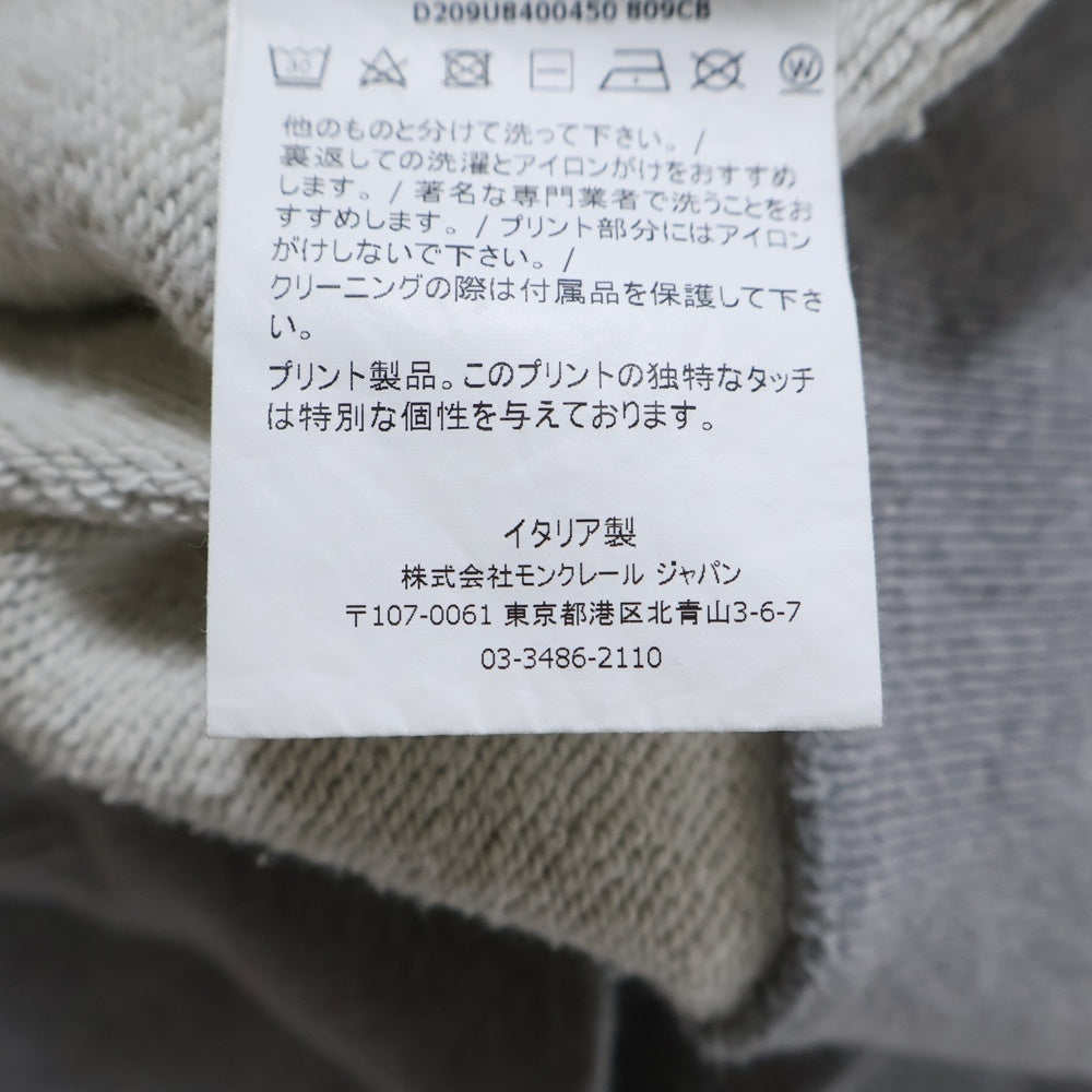 MONCLER(モンクレール) 18AW ×FRAGMENT DESIGN フラグメントデザイン ジップアップスウェットパーカー フーディー グレー D209U8400450 809CB