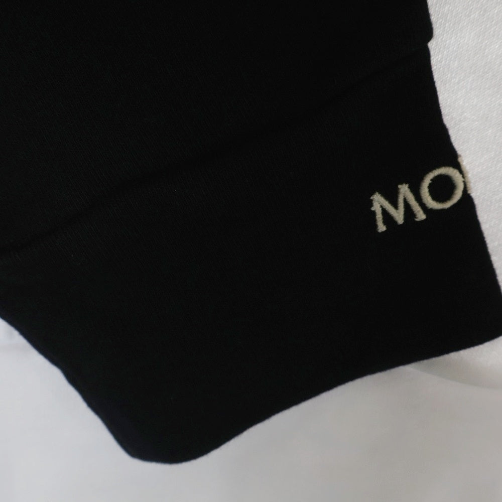 MONCLER(モンクレール) 19SS ベルクロ ラバーワッペンロゴ プルオーバースウェットトレーナー ホワイト E10918038750 809DU