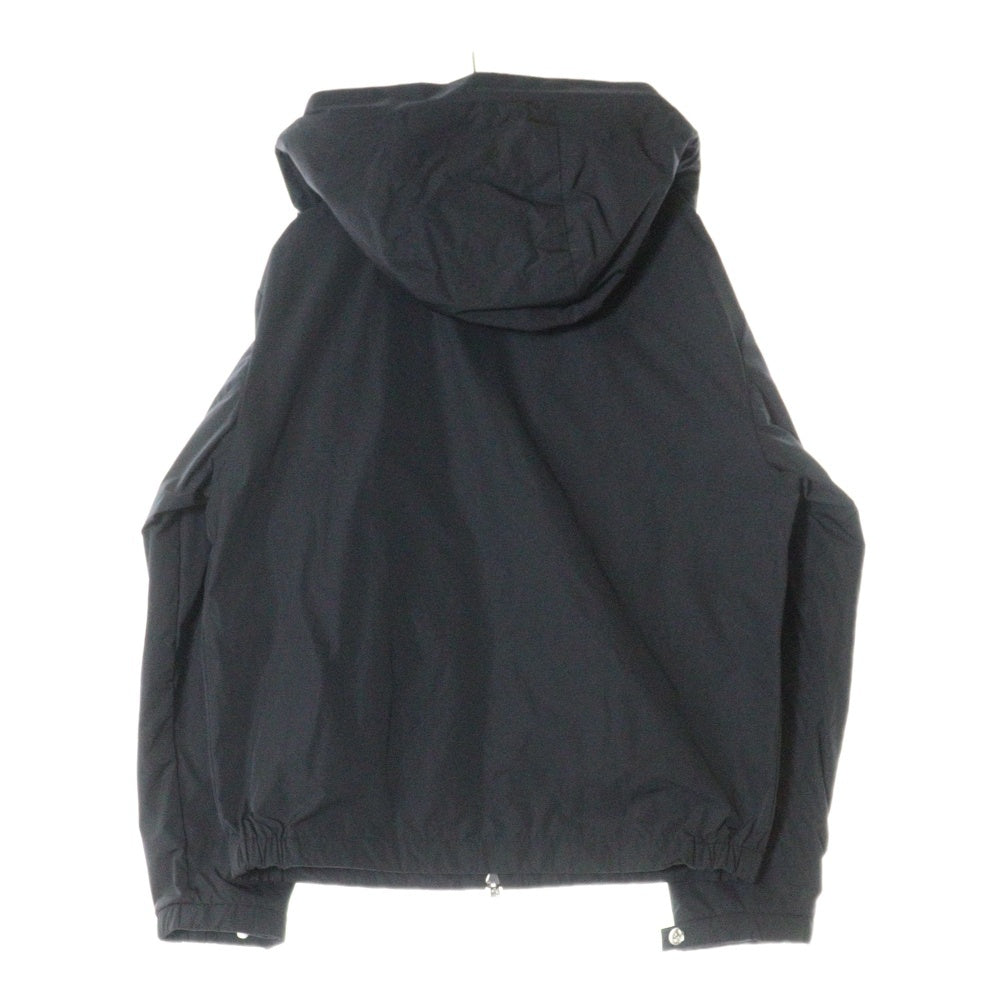 MONCLER(モンクレール) TRAVERSIER トラヴェルシエ ワッペンロゴ ナイロン ジップアップ フーデッドジャケット ブラック J10911A00086 54A91