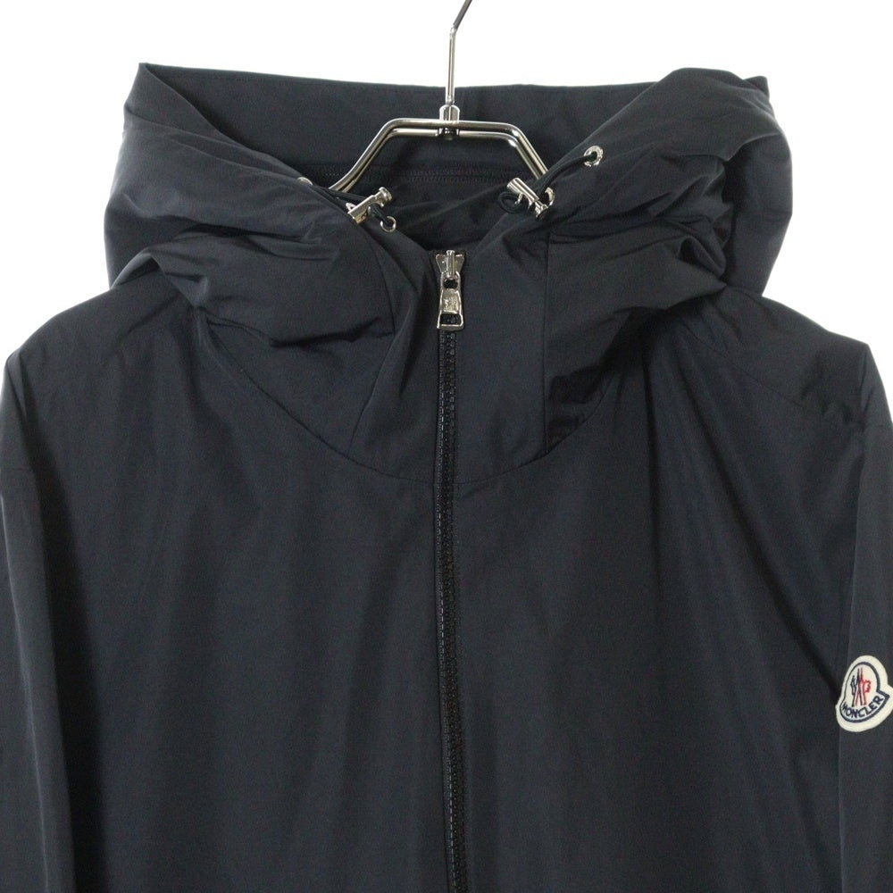 MONCLER(モンクレール) TRAVERSIER トラヴェルシエ ワッペンロゴ ナイロン ジップアップ フーデッドジャケット ブラック J10911A00086 54A91