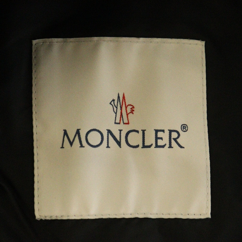 MONCLER(モンクレール) TRAVERSIER トラヴェルシエ ワッペンロゴ ナイロン ジップアップ フーデッドジャケット ブラック J10911A00086 54A91