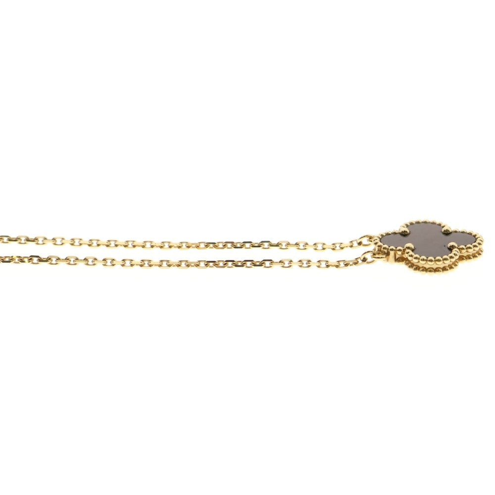Van Cleef & Arpels(ヴァンクリーフアンドアーペル) ヴィンテージアルハンブラ オニキス ネックレス K18YG イエローゴールド VCARA45800 ジュエリー アクセサリー