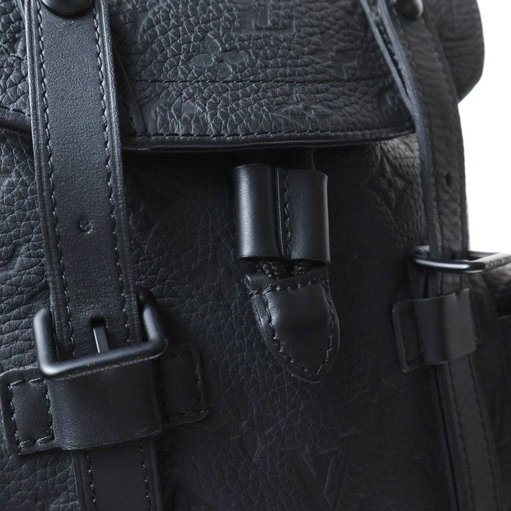 LOUIS VUITTON(ルイヴィトン) モノグラム トリヨン クリストファーPM ノワール ブラック レザー バックパック リュック RFID M20899