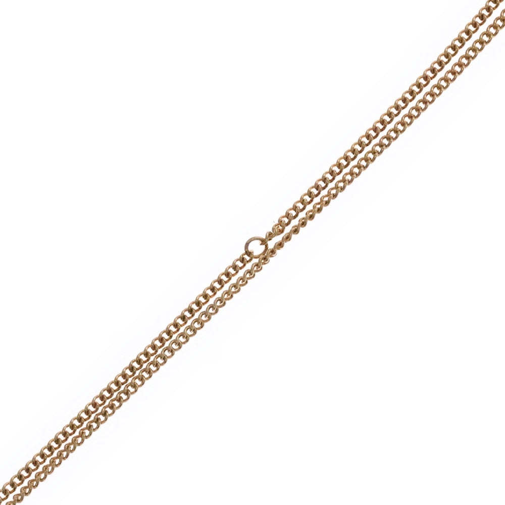 LOUIS VUITTON(ルイヴィトン) LV ロゴ リング モノグラム チャーム メダル チェーン ネックレス ゴールド M80189