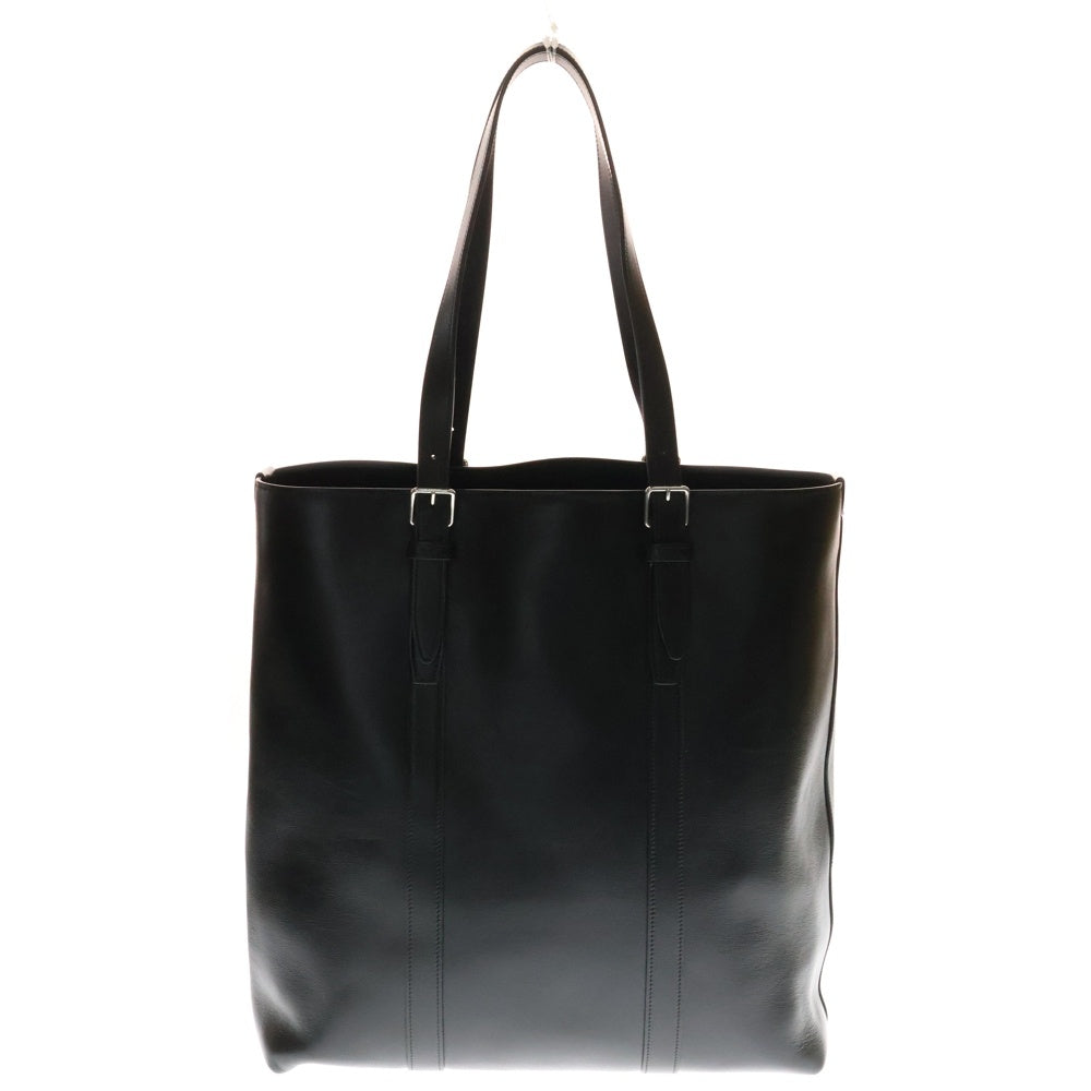 CELINE(セリーヌ) カバ ウィズバックル トートバッグ ハンドバッグ ブラック レザー シルバー金具