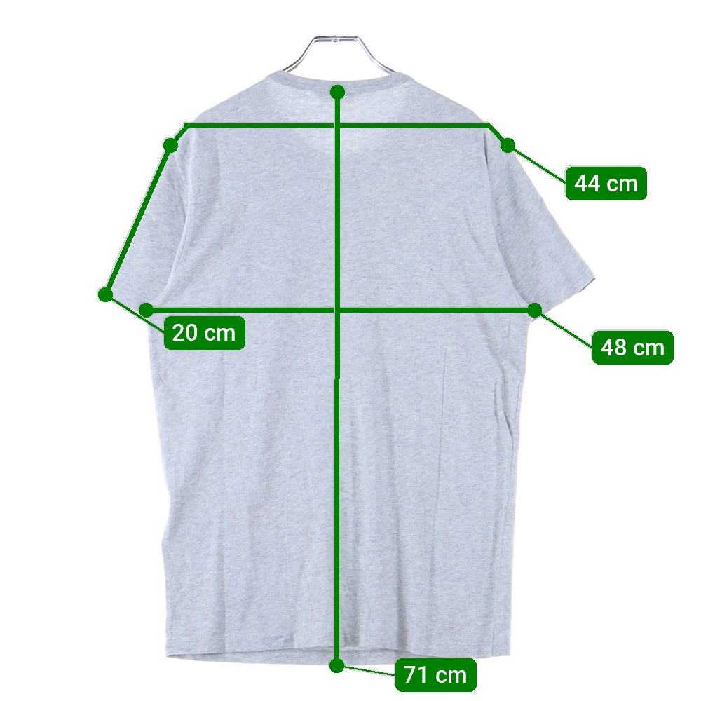 MONCLER(モンクレール) 20SS ワッペンロゴ クルーネック 半袖Tシャツ カットソー グレー F10928C71200 8390T