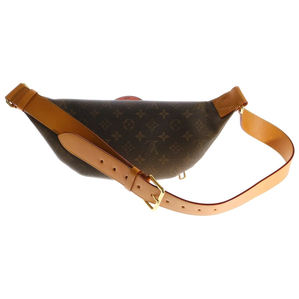 LOUIS VUITTON(ルイヴィトン) モノグラム・ダスト キャンバス ラッシュ・バムバッグ ウエストバッグ ボディバッグ ブラウン ゴールド金具 PVC M11539