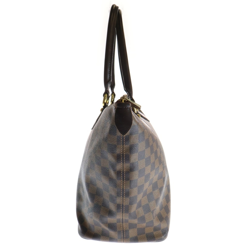 LOUIS VUITTON(ルイヴィトン) サレヤMM ダミエ エベヌ PVC レザー ハンド トートバッグ ゴールド金具 ブラウン N51182