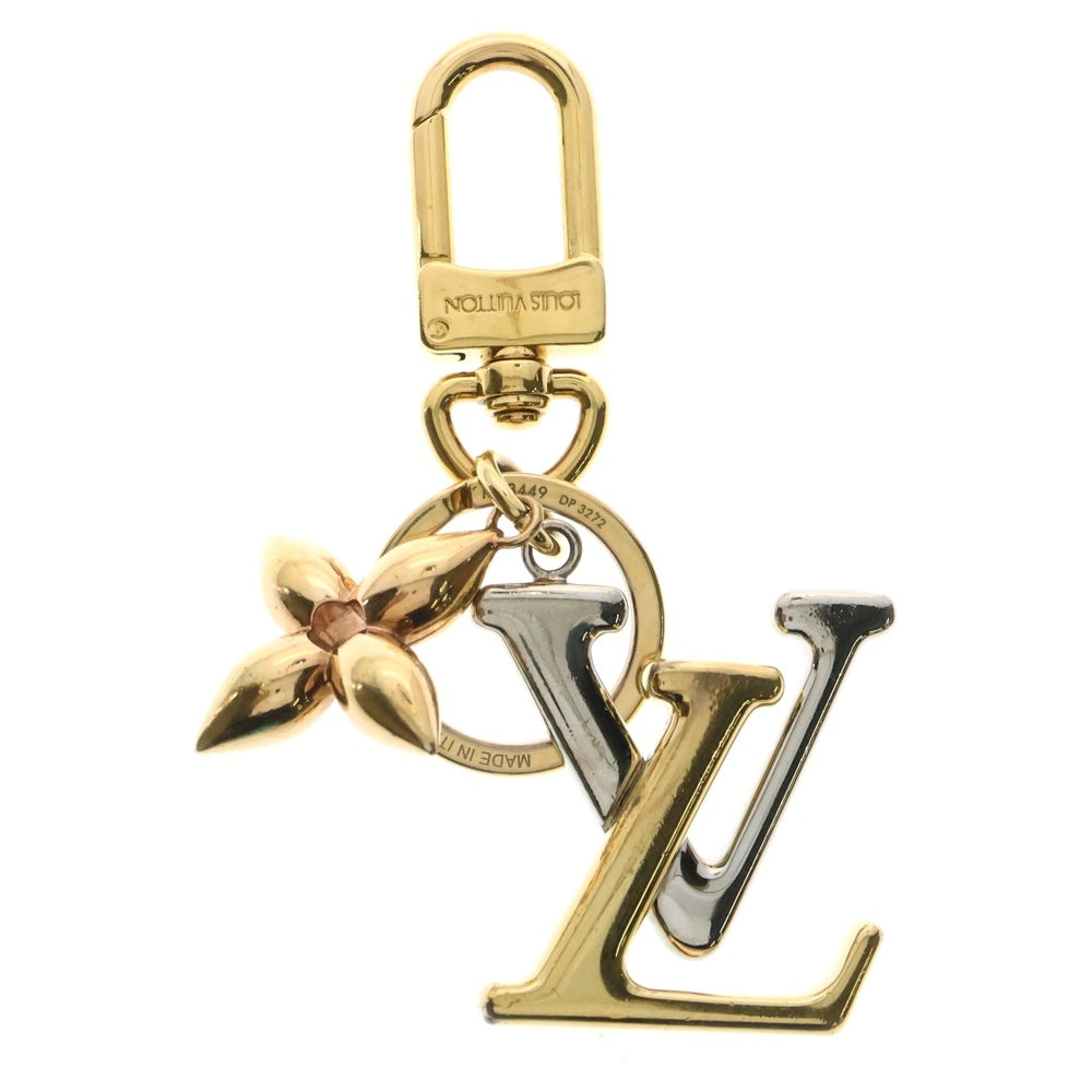 LOUIS VUITTON(ルイヴィトン) ポルトクレ・LVニューウェーブ キーリング バッグチャーム ゴールド×シルバー×ピンクゴールド M68449