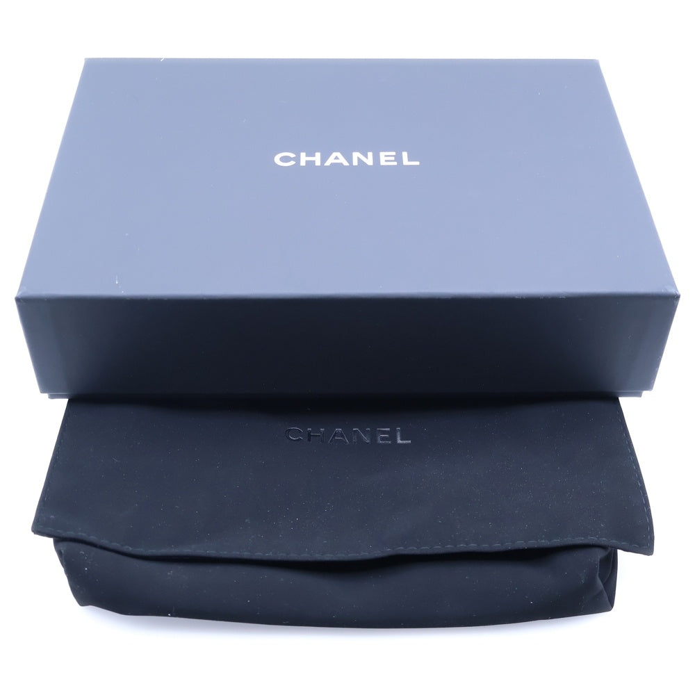 CHANEL(シャネル) ココマーク マトラッセ キャビアスキン チェーン クラッチバッグ ブラック シルバー金具 AP4417