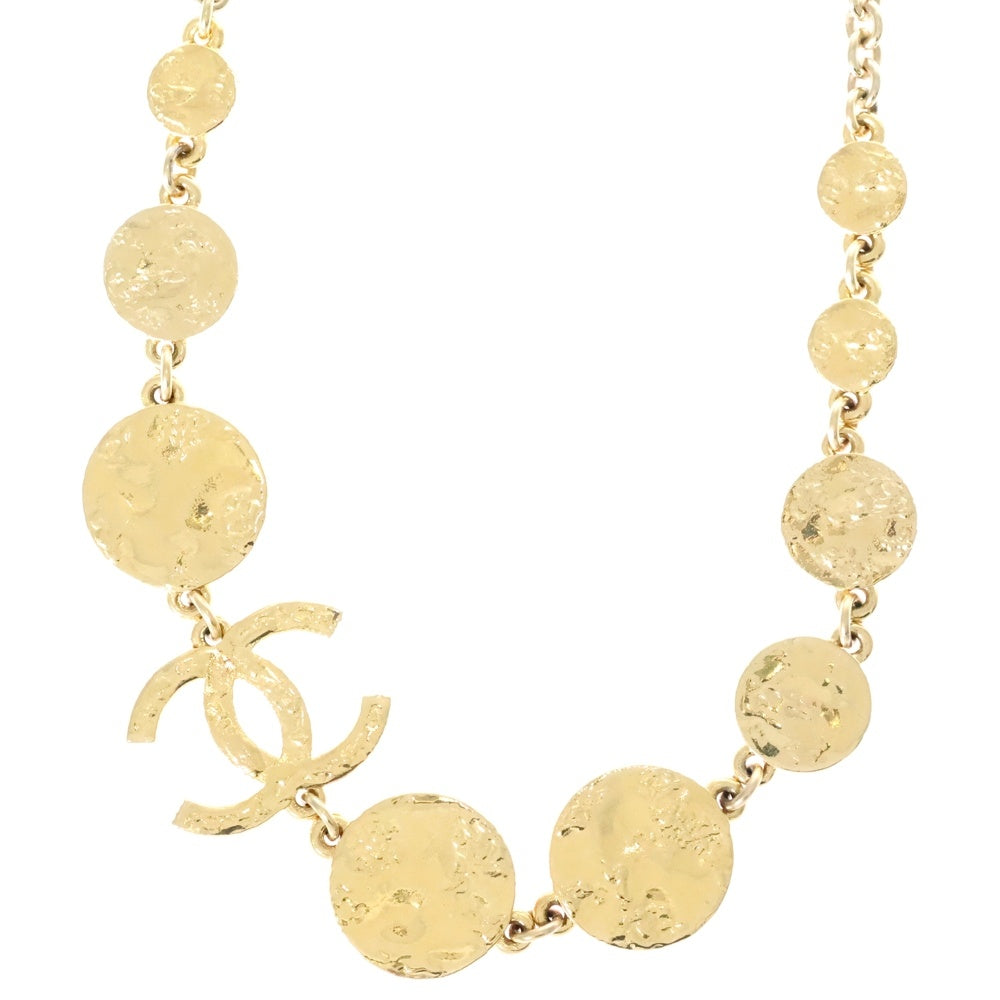 CHANEL(シャネル) ココマーク ネックレス ペンダント チェーン ピンク×ゴールド GP L24C