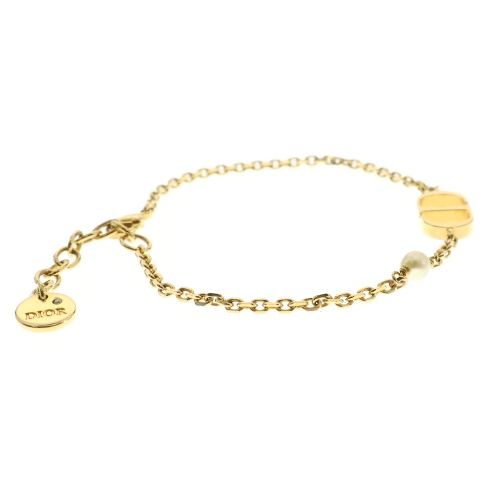 Christian Dior(クリスチャンディオール) フェイクパール ブレスレット チェーン ゴールド GP B1310PTCRS D301