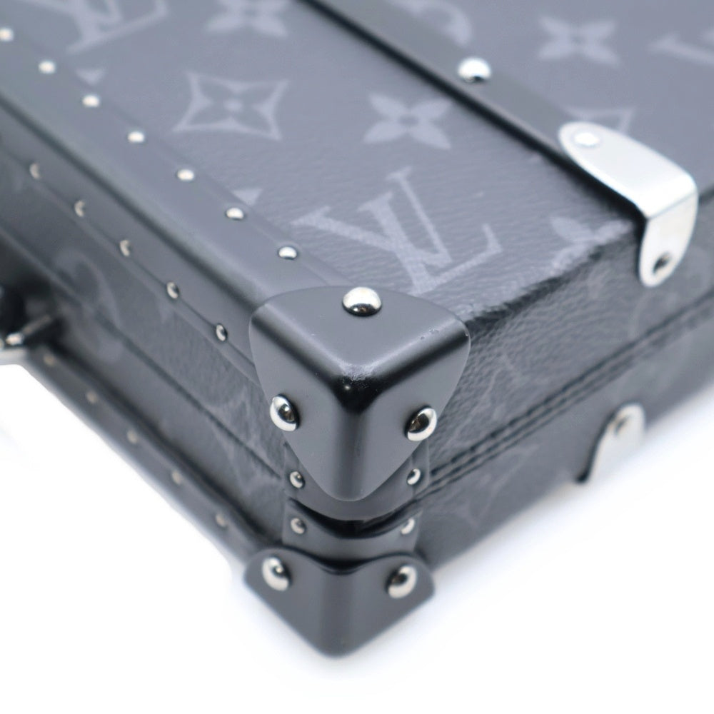 LOUIS VUITTON(ルイヴィトン) ネオ ウォレット トランク モノグラムエクリプス PVC レザー ショルダーバッグ シルバー金具 ブラック M20954