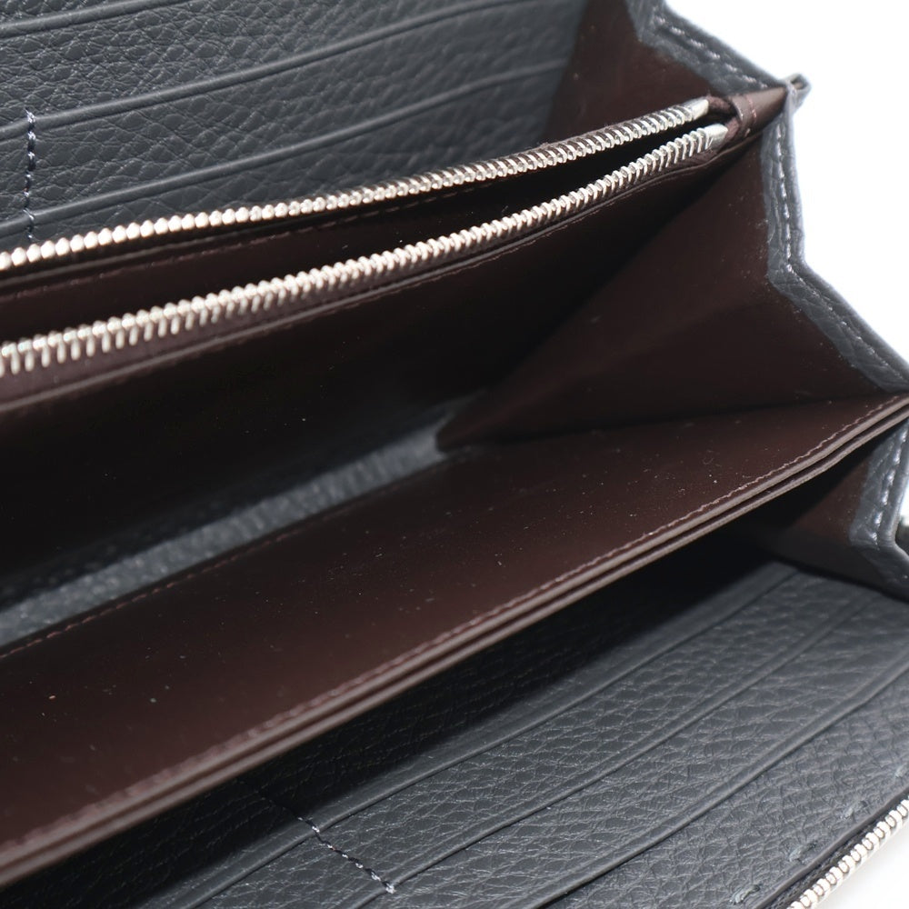 FENDI(フェンディ) ラウンドファスナー長財布 ロングウォレット カードケース グレー シルバー金具