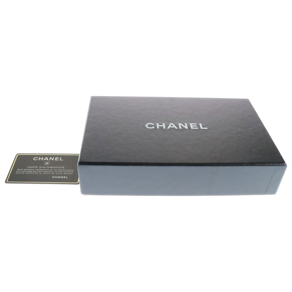 CHANEL(シャネル) PCYN ココマーク マトラッセ ラウンドファスナー長財布 ロングウォレット カードケース ブラック シルバー金具 ラムスキン