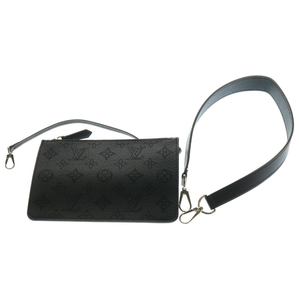LOUIS VUITTON(ルイヴィトン) モノグラムマヒナ ジロラッタ 2WAYバッグ ハンドバッグ トートバッグ ショルダーバッグ ブラック ノワール シルバー金具 レザー M54402